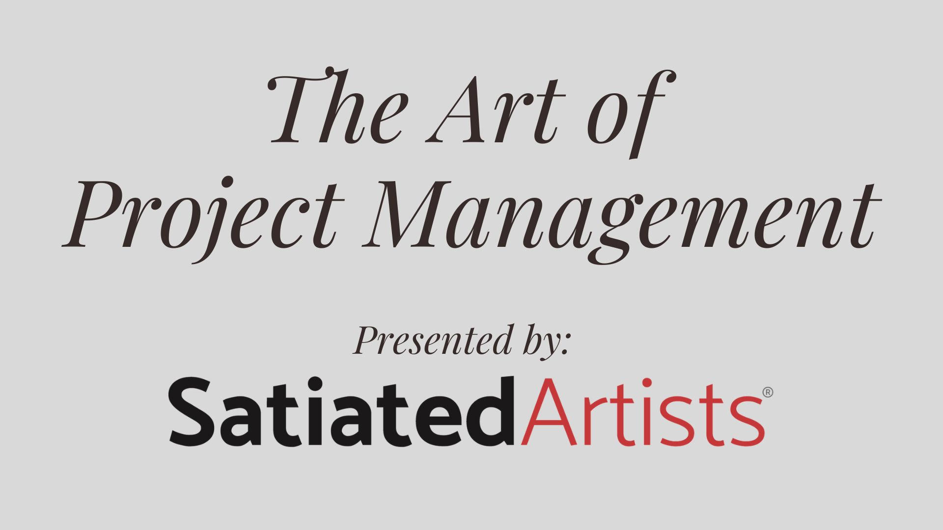 Course Image: Art of Project Management