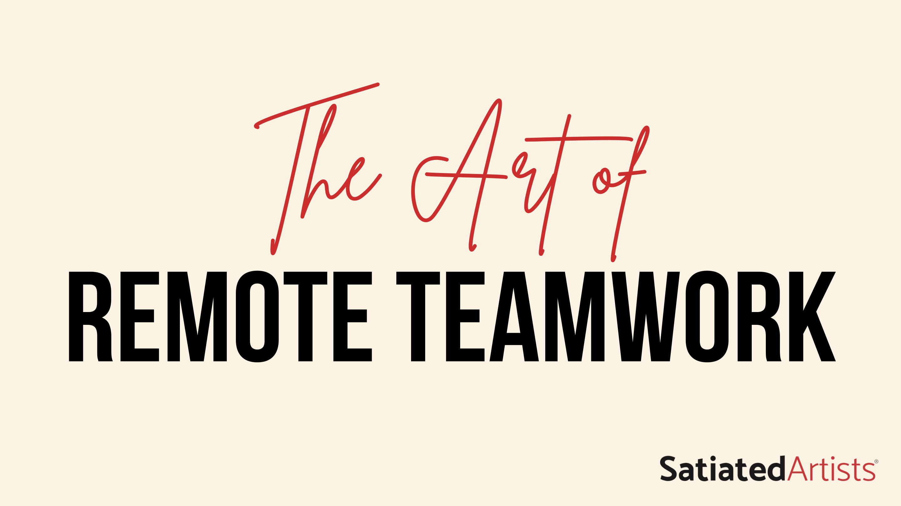 Course Image: Art of Remote Teamwork